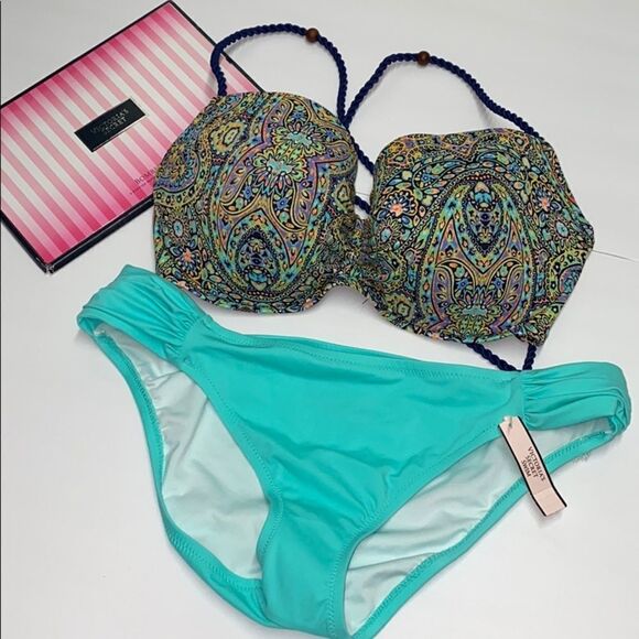 🔥Victoria's Secret Swimsuit 2 pc 36DD //Large New #8 - Picture 1 of 9